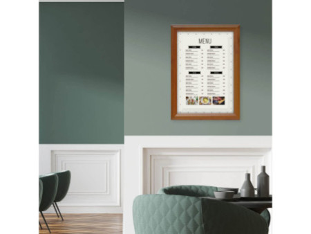 EUROPEL Cadre porte-affiche premium, A4, 25 mm, aspect bois