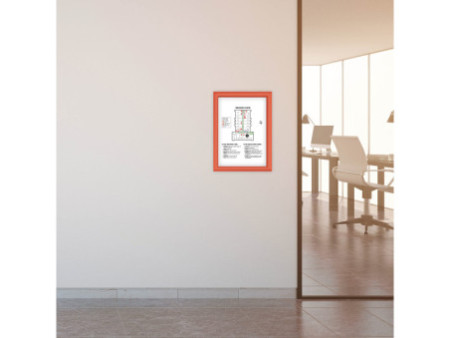 EUROPEL Cadre porte-affiche premium, A3, 25 mm, rouge