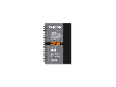 CANSON Carnet esquisse ARTBOOK ONE, 140 x 216 mm, noir