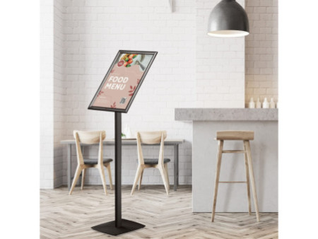EUROPEL Porte-affiche avec cadre à clipser premium, A3, noir