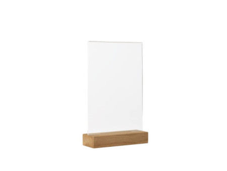 EUROPEL Présentoir de table, A5 portrait, socle bois
