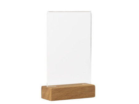 EUROPEL Présentoir de table, A6 portrait, socle bois