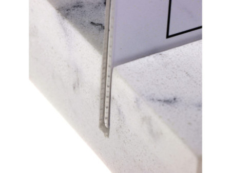 EUROPEL Porte-visuel, A4 portrait, polystone, blanc