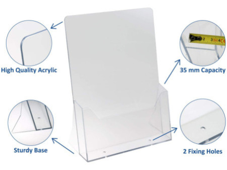 EUROPEL Porte-brochures, format A4, transparent