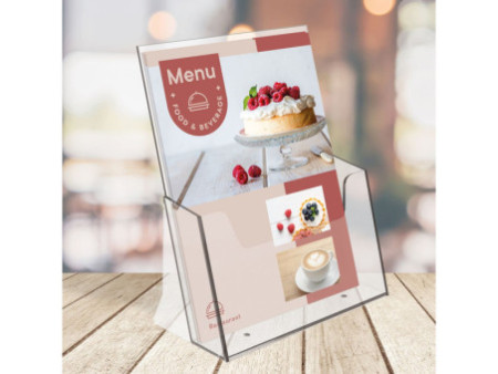 EUROPEL Porte-brochures, format A4, transparent