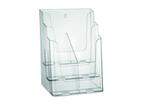 EUROPEL Porte-brochures, 1/3 A4 portrait, transparent