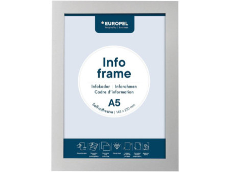 EUROPEL Cadre magnétique INFO FRAME, A5, argent