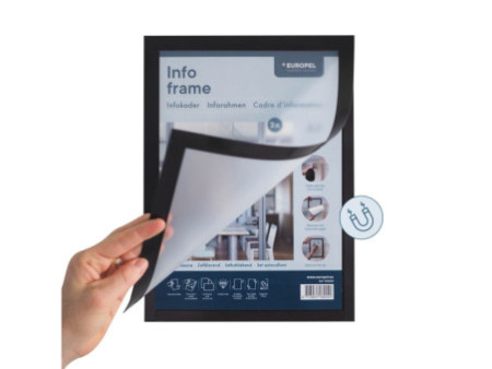EUROPEL Cadre magnétique INFO FRAME, A5, noir