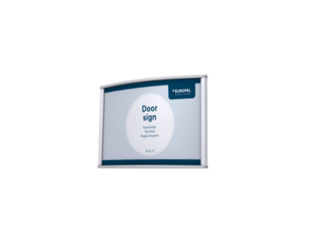 EUROPEL Plaque de porte, 150 x 100 mm, argent