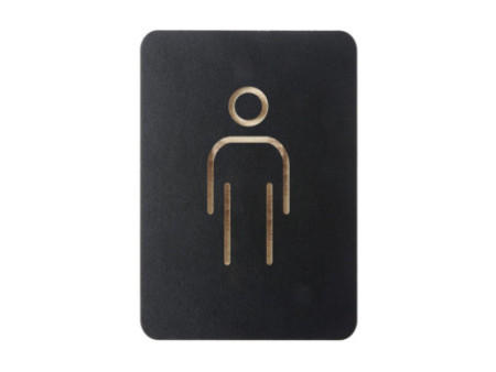 EUROPEL Pictogramme 'WC hommes', noir