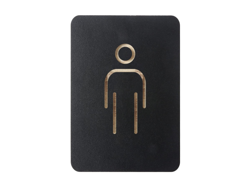 EUROPEL Pictogramme 'WC hommes', noir