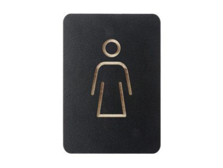 EUROPEL Pictogramme 'WC femmes', noir