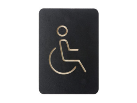 EUROPEL Pictogramme 'WC handicapés', noir