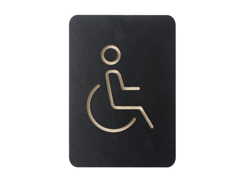 EUROPEL Pictogramme 'WC handicapés', noir