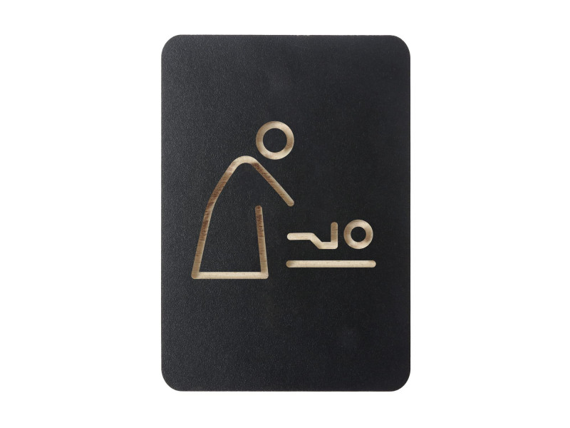 EUROPEL Pictogramme 'espace change bébé', noir