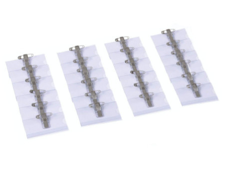 EUROPEL Porte-nom, avec pince combinée, 40 x 75 mm