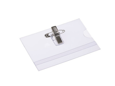EUROPEL Porte-nom, avec pince combinée, 60 x 90 mm
