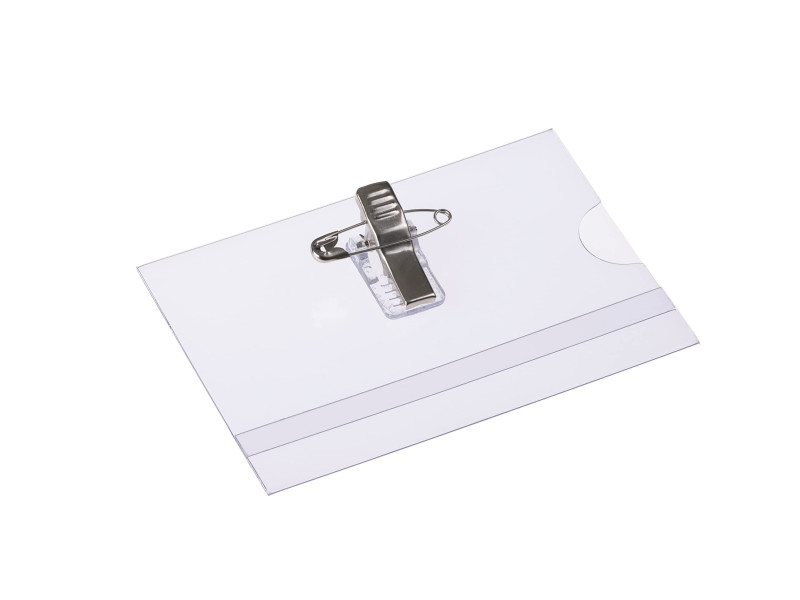 EUROPEL Porte-nom, avec pince combinée, 60 x 90 mm