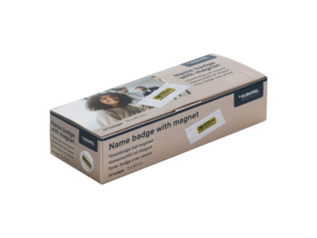 EUROPEL Porte-nom, avec aimant, 75 x 40 mm