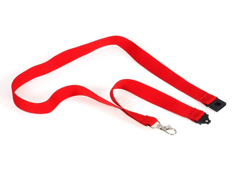 EUROPEL Cordon textile avec mousqueton, rouge