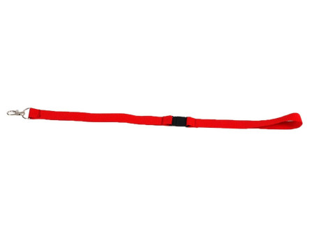 EUROPEL Cordon textile avec mousqueton, rouge