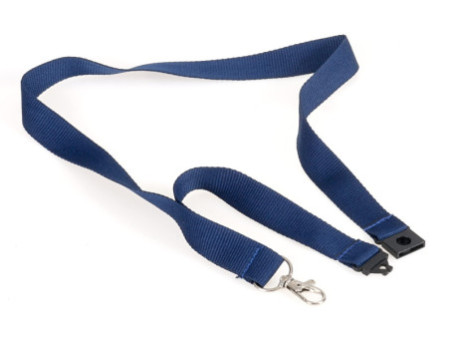 EUROPEL Cordon textile avec mousqueton, bleu