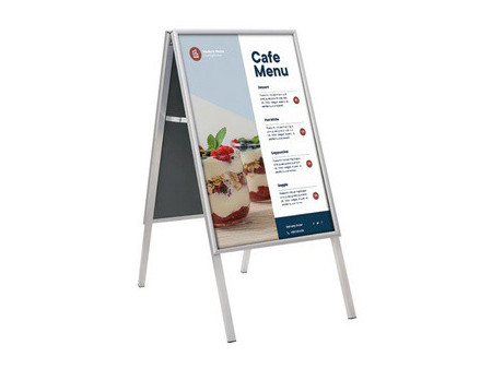 EUROPEL Panneau trottoir CLASSIC, B1, argent