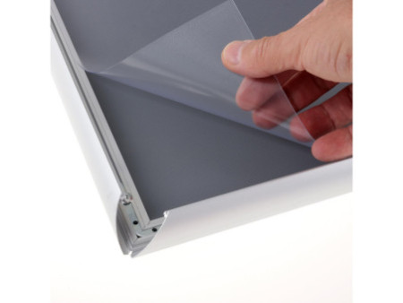 EUROPEL Cadre porte-affiche economy, A2, 25 mm, argent