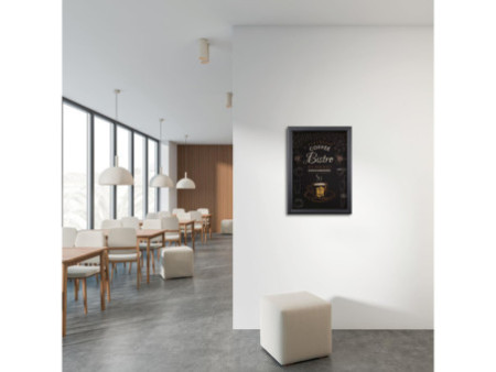 EUROPEL Cadre porte-affiche Economy, A3, 25 mm, noir