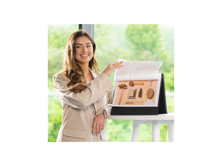 rillstab Chevalet de table, A5 paysage, noir
