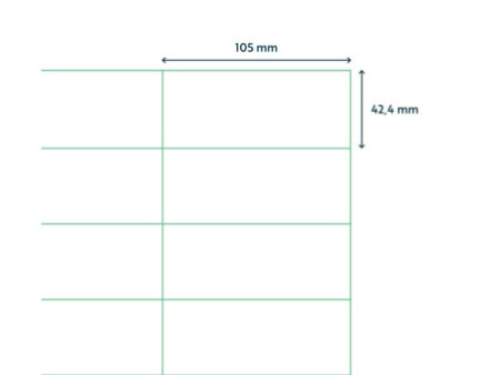 rillprint Etiquette universelle, 105 x 42,4 mm, blanc