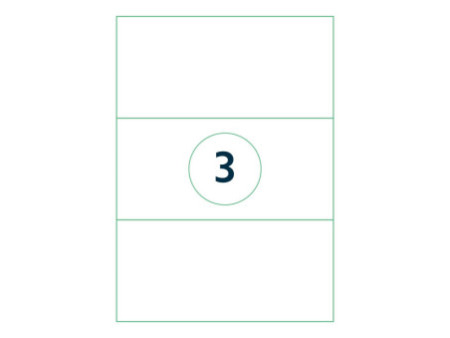 rillprint Etiquette universelle, 210 x 99 mm, blanc
