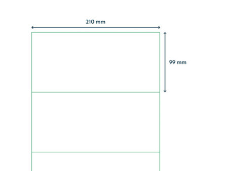 rillprint Etiquette universelle, 210 x 99 mm, blanc