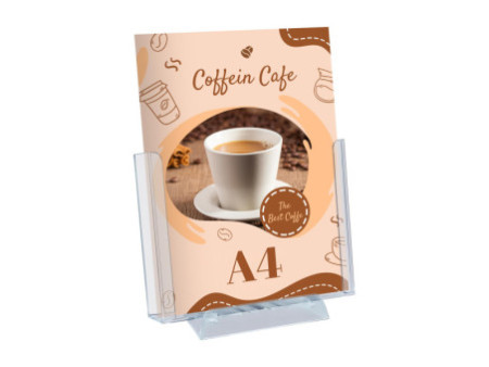 EUROPEL Porte-brochures de table, réglable, 1 compartiment