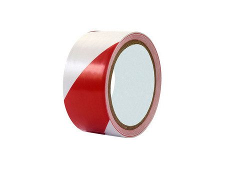 rillprint Bande de marquage au sol, 50 mm x 33 m, rouge