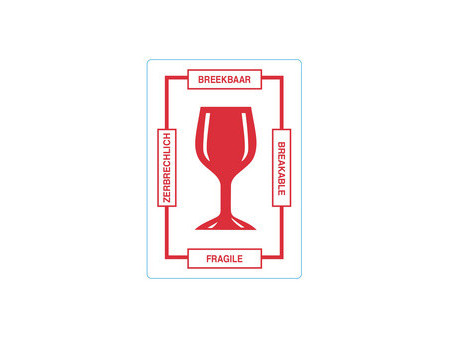 rillprint Étiquette d'avertissement 'BREAKABLE'