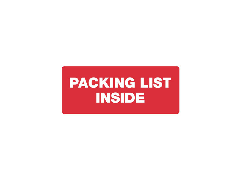 rillprint Étiquette 'PACKING LIST INSIDE'