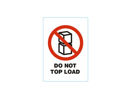 rillprint Étiquette 'DO NOT TOP LOAD'