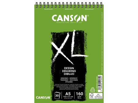 CANSON Bloc à croquis et études XL DESSIN, A5