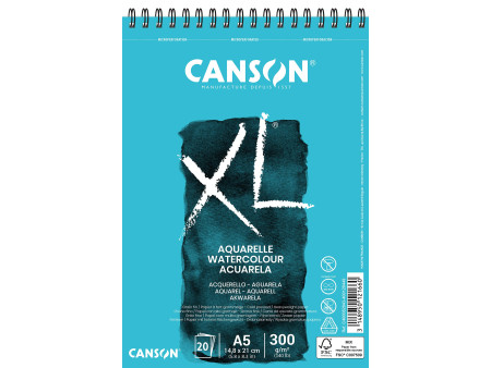 CANSON Bloc à croquis et études XL Aquarelle, A5