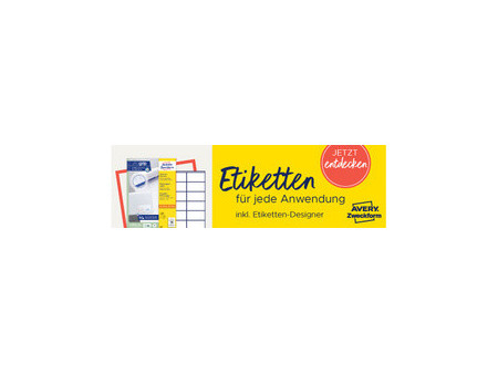 AVERY Zweckform Étiquette universelle, 52,5 x 21,2 mm, blanc