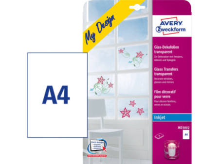 AVERY Zweckform Film pour verre, format A4