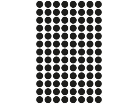 AVERY Zweckform Pastille de couleur, diamètre 8 mm, noir