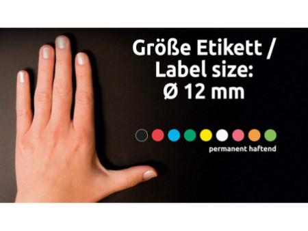 AVERY Zweckform Pastille de couleur, diamètre 12 mm