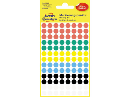 AVERY Zweckform Pastille de couleur, diamètre 8 mm