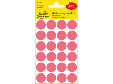 AVERY Zweckform Pastille de couleur, diamètre 18 mm