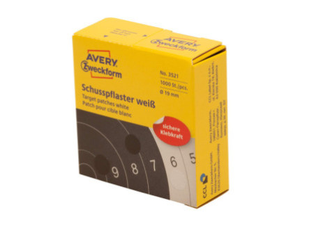 AVERY Zweckform Pastille pour cible de tir, blanc