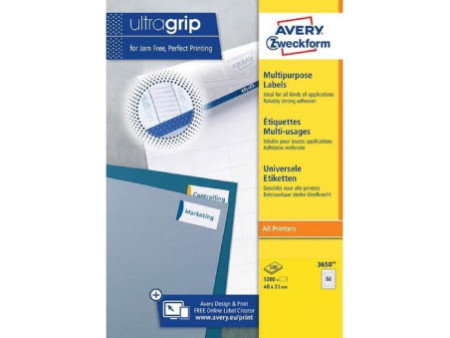 AVERY Zweckform Etiquette universelle, 48 x 21 mm, blanc