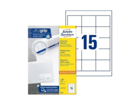 AVERY Zweckform Etiquette universelle, 64 x 50 mm, blanc