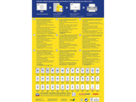 AVERY Zweckform Etiquette universelle, 64 x 50 mm, blanc